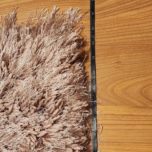 Coffee Brown Faux Fur Pillow Sham || 15x22 EUC - Picture 6 of 9